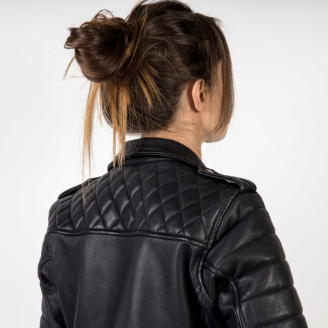 KURTKA SKÓRZANA OZONE RAMONES MODERN LADY MATT BLACK