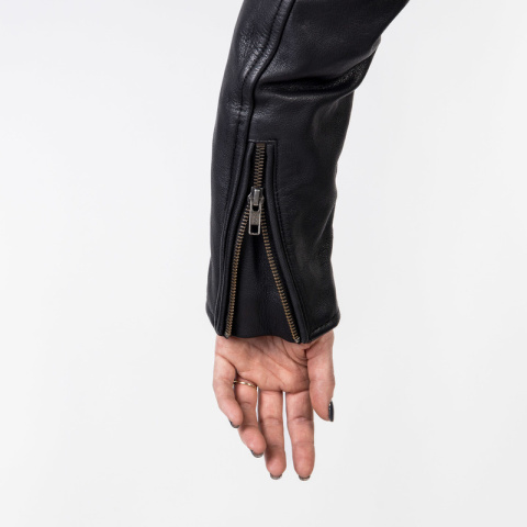 KURTKA SKÓRZANA OZONE RAMONES MODERN LADY MATT BLACK