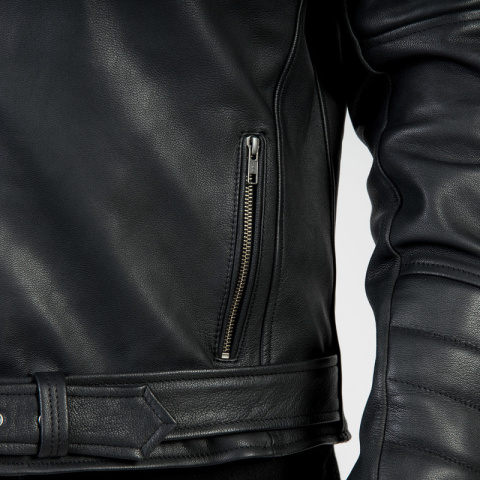 KURTKA SKÓRZANA OZONE RAMONES MODERN MATT BLACK