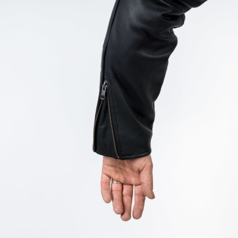 KURTKA SKÓRZANA OZONE RAMONES MODERN MATT BLACK