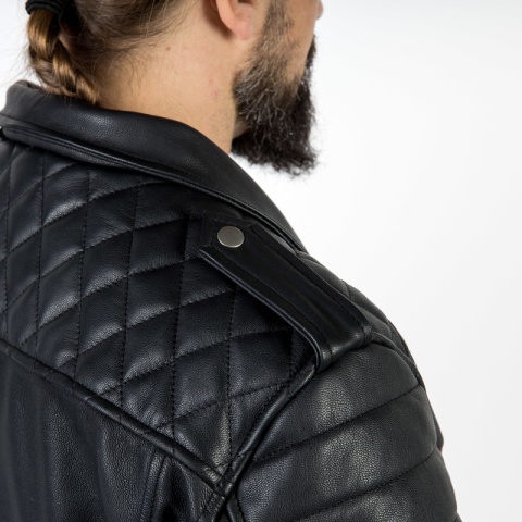 KURTKA SKÓRZANA OZONE RAMONES MODERN MATT BLACK