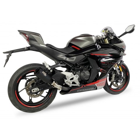 Tłumik IXIL CFMOTO 450 SR, typ RB (waga 900 Gr., długość 230 mm., materiał Inox AISI304, kolor Black painted) SLIP ON