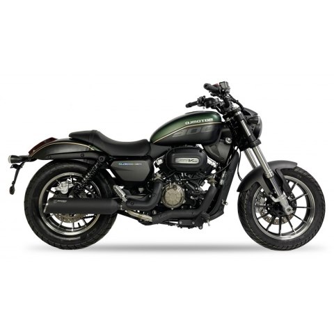 Tłumik IXIL QJ MOTOR SRV300, typ HC1-4B (waga 2500 Gr., długość 400 mm., materiał Inox AISI304, kolor Black painted) SLIP ON