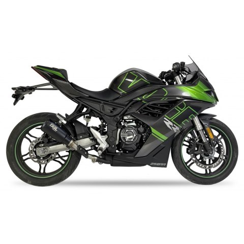 Tłumik IXIL VOGE 250 RR, typ RB (waga 900 Gr., długość 230 mm., materiał Inox AISI304, kolor Black painted) SLIP ON