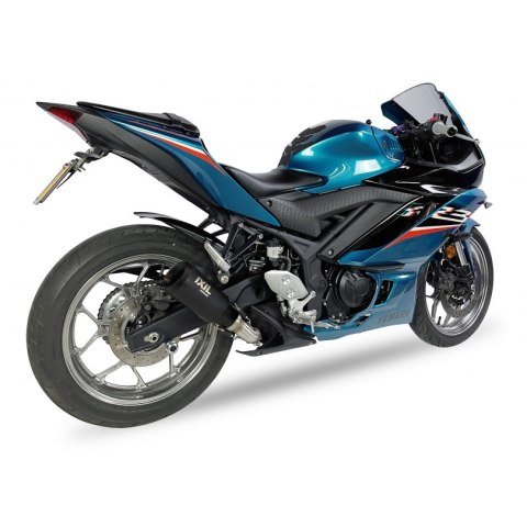 Tłumik IXIL YAMAHA YZF R3 21-23 (RH21), typ RB (waga 900 Gr., długość 230 mm., materiał Inox AISI304, kolor Black painted) SLIP