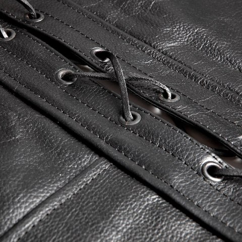 KAMIZELKA SKÓRZANA OZONE STAFF BLACK