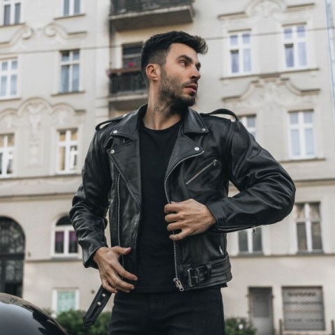 KURTKA SKÓRZANA OZONE RAMONES BLACK