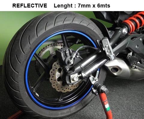 TAŚMA NA FELGĘ KEITI REFLECTIVE STICKER STRIP BLUE