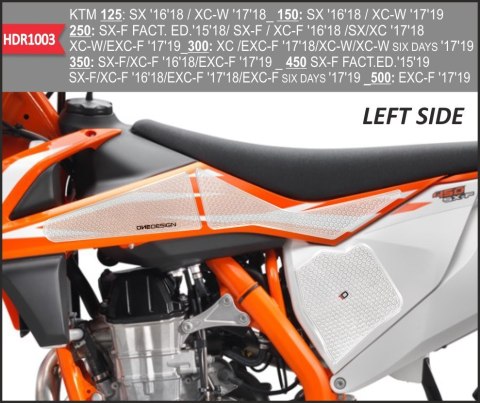 Gripy na bak KTM clear