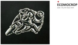 Naklejka eco3D soft touch moto srebrne