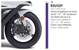 Naklejka na felgi 6mt x 7mm violet