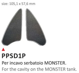 Naklejka na półkę Ducati Monster