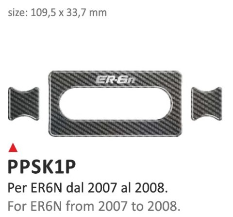 Naklejka na półkę Kawasaki ER6N 07/08