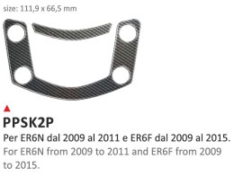 Naklejka na półkę Kawasaki ER6N 09-11/ ER6F 09-16