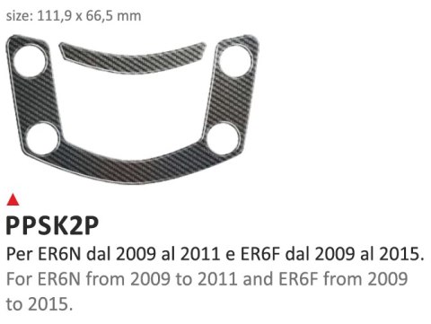 Naklejka na półkę Kawasaki ER6N 09-11/ ER6F 09-16