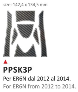 Naklejka na półkę Kawasaki ER6N 12/14