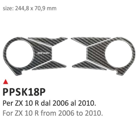 Naklejka na półkę Kawasaki ZX10R 06/10