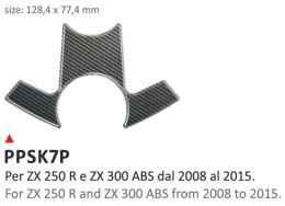 Naklejka na półkę Kawasaki ZX250R ZX300ABS 08/16