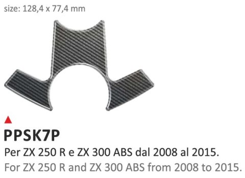 Naklejka na półkę Kawasaki ZX250R ZX300ABS 08/16