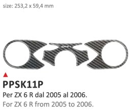Naklejka na półkę Kawasaki ZX6R 05/06