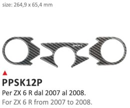 Naklejka na półkę Kawasaki ZX6R 07/08