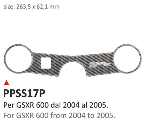 Naklejka na półkę Suzuki GSXR 600 04/05