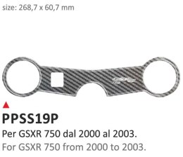 Naklejka na półkę Suzuki GSXR 750 00/03