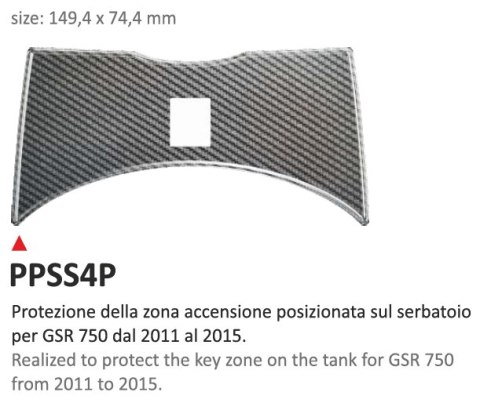 Naklejka na półkę Suzuki GSR 750 11/16