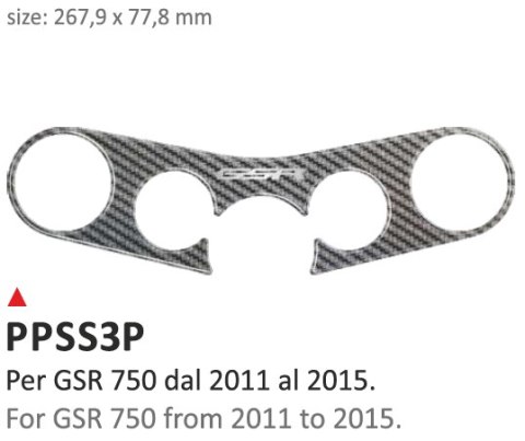 Naklejka na półkę Suzuki GSR750 11/16