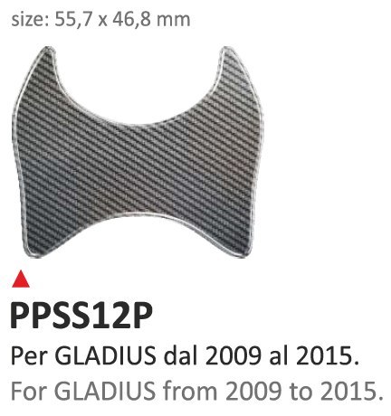 Naklejka na półkę Suzuki Gladius 09/15