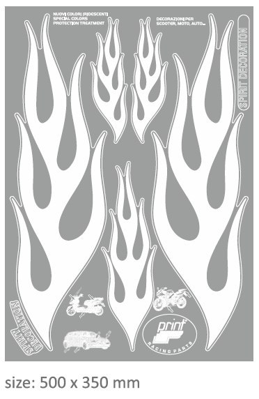 Naklejka z białe grafika