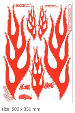 Naklejka z czerwone grafika