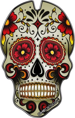 Tankpad czaszka czerwona