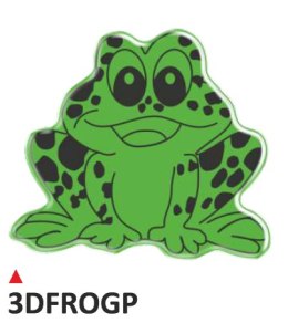 Wypukła naklejka Frog