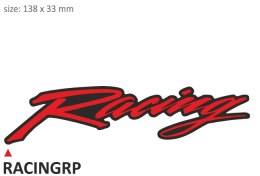Zestaw 10 naklejek Racing czerwone