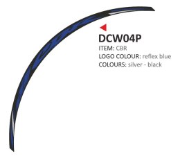 Zestaw 8 naklejek na felgi Honda CBR