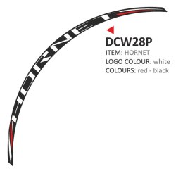 Zestaw 8 naklejek na felgi Honda Hornet