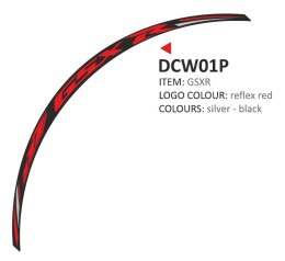 Zestaw 8 naklejek na felgi Suzuki GSXR