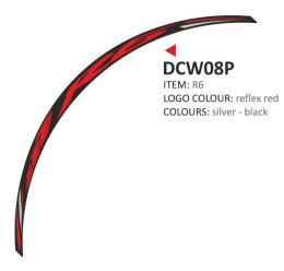 Zestaw 8 naklejek na felgi Yamaha R6