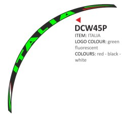 Zestaw 8 naklejek na felgi moto Italia