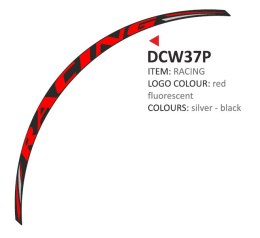 Zestaw 8 naklejek na felgi moto Racing