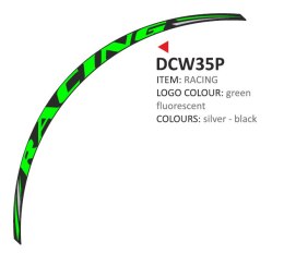 Zestaw 8 naklejek na felgi moto Racing