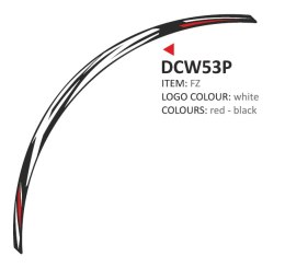 Zestaw 8 naklejek na felgi moto Yamaha FZ