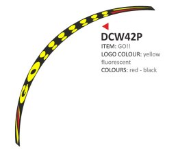 Zestaw 8 naklejek na felgi motocyklowe Go!!