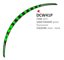 Zestaw 8 naklejek na felgi motocyklowe Go!!