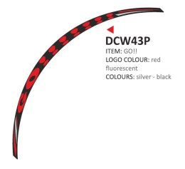 Zestaw 8 naklejek na felgi motocyklowe Go!!