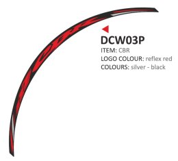 Zestaw 8 naklejek na felgi motocyklowe Honda CBR