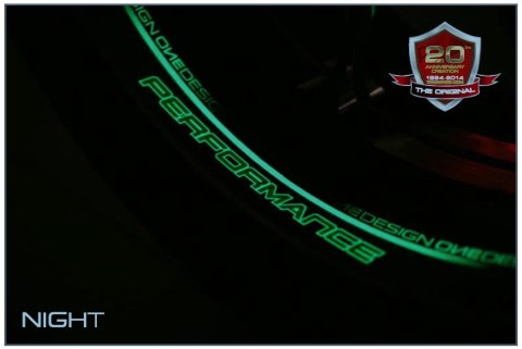 Zestaw 8 naklejek z mikro bąbelkami Perfomance