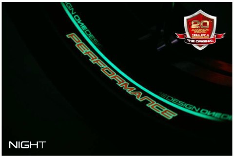 Zestaw 8 naklejek z mikro bąbelkami Perfomance