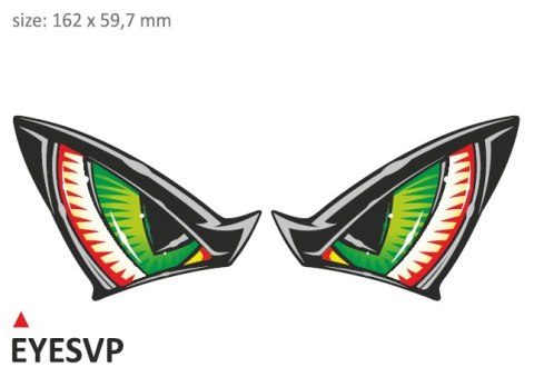 Para naklejek "Eyes" zielone